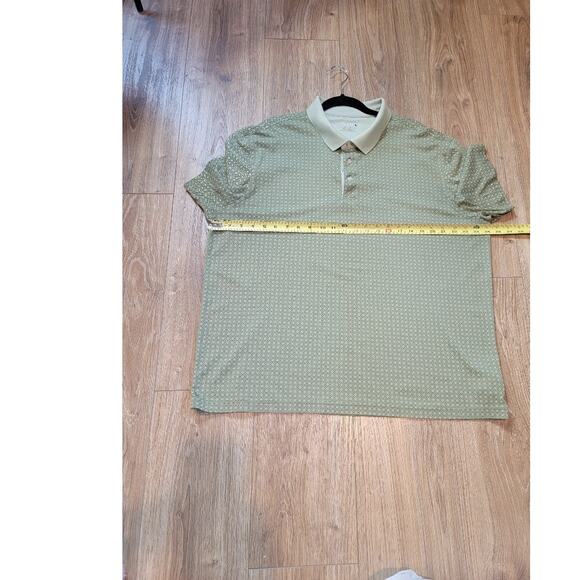 UNTUCKit Sawyer Green Polo Shirt Sz XXL Men's‎ Short Sleeve Geometric - Picture 6 of 11